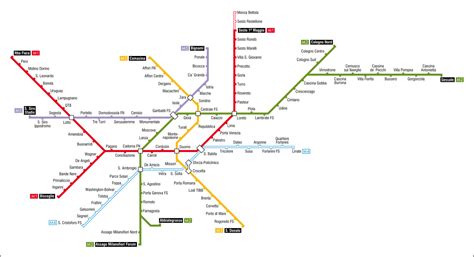 Milan Metro Subway Maps Worldwide Lines Route Schedules