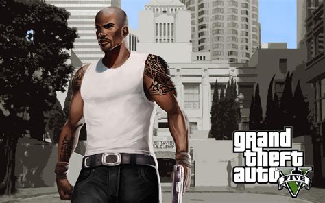 Carl Johnson Grand Theft Auto V Wallpaper Game Wallpapers 15717