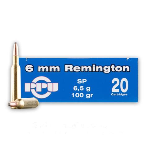 6mm Remington 100 Grain Spbt Prvi Partizan 500 Rounds Ammo