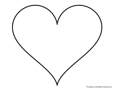 Printable Heart Cut Out
