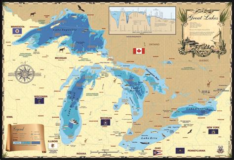 Great Lakes Map Printable