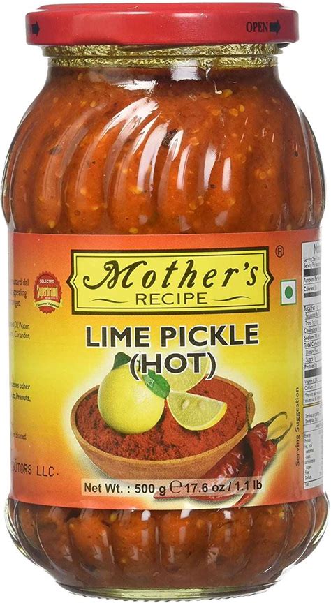 Buy Mothers Recipe Lime Pickle Hot 500 Gm Mayuri Foods Quicklly
