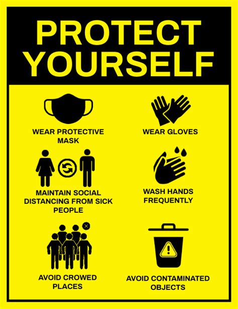 Copy Of Protect Yourself Safety Template Postermywall