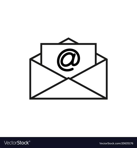 Envelope Email Icon 2 Royalty Free Vector Image