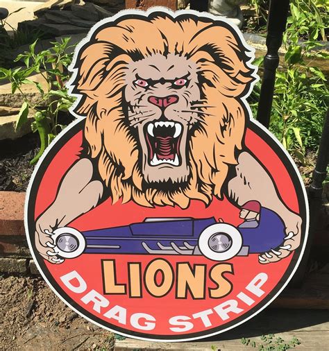 Garage Signs For Men Outdoor Signs Drag Strip Signs Lions Signs