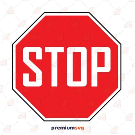 Stop Street Sign Svg Street Signs Digital File Premiumsvg