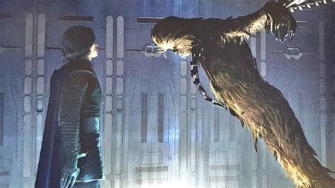the rise of skywalker novel explains how chewbacca gave kylo ren the first spark of hope and