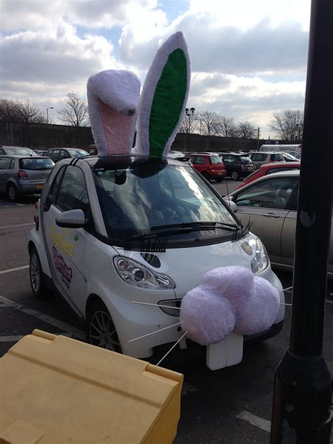 bunny car bunny cute art