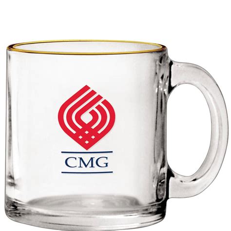 Custom Glass Coffee Mugs Printed With Logo