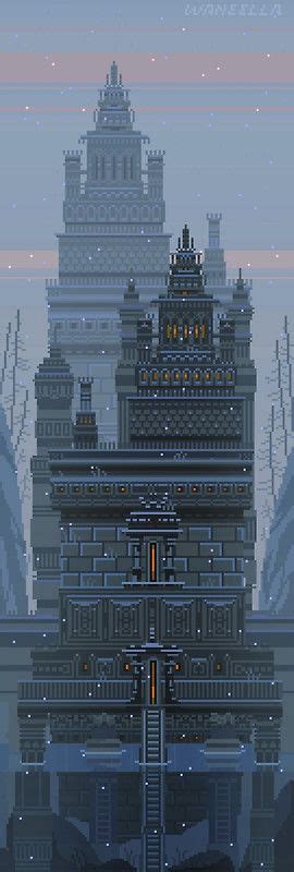 Temple By Waneella Pixel Art Games Pixel Art Background Pixel Art