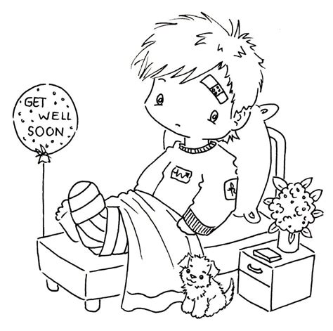 An amused bird turns back. Coloring Pages: Free Coloring Pages Of Get Well Soon Cards ...