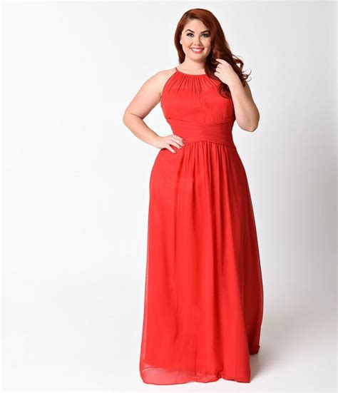 plus size red sexy sleeveless halter long dress plussize affiliate purple bridesmaid dresses