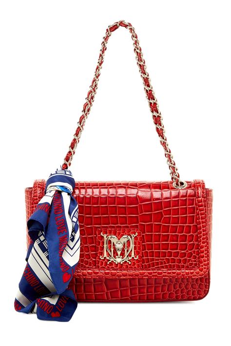 Organize different brands and styles to make it easy for customers to browse. LOVE Moschino | Borsa Croc Shoulder Bag (With images ...