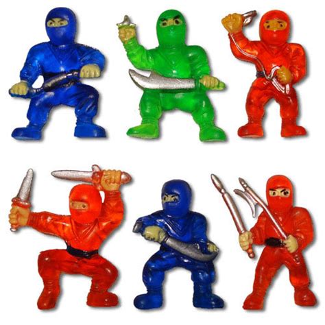 Rubber Ninja Toys Mini Ninja Warriors Martial Arts Party Favors