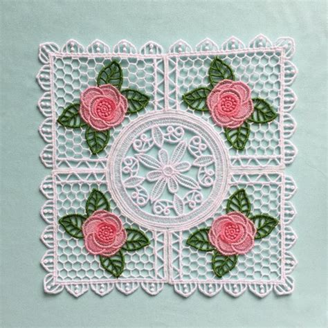 Fsl Tea Doily Free Standing Lace Machine Embroidery Designs Etsy