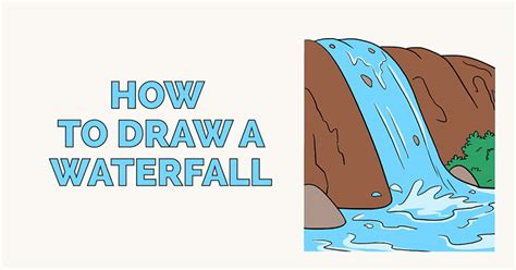 How To Draw A Waterfall Easy Guide For Kids Howto