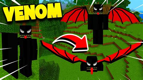 Novo Addonmod Do Venom IncrÍvel Para Minecraft Pe Minecraft Bedrock