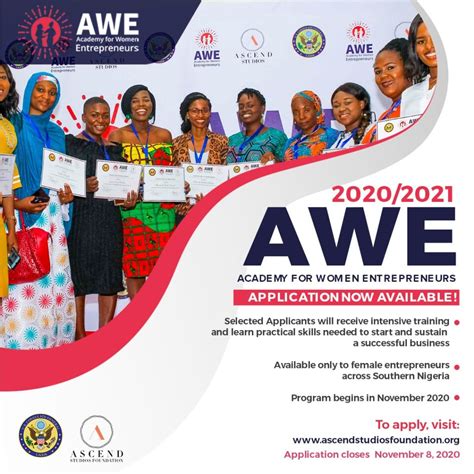 Us Consulate Announces Application For 2020 Academy For Women