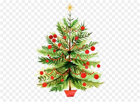Watercolor Christmas Tree At Getdrawings Free Download
