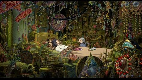 Still From Howls Room In Howls Moving Castle Directed By Hayao