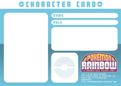 Character Card Template By Ry Spirit On Deviantart
