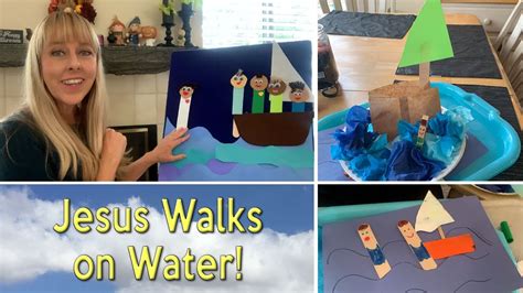 Jesus Walks On Water Story And Craft Kingdom Kids Sunday School 10
