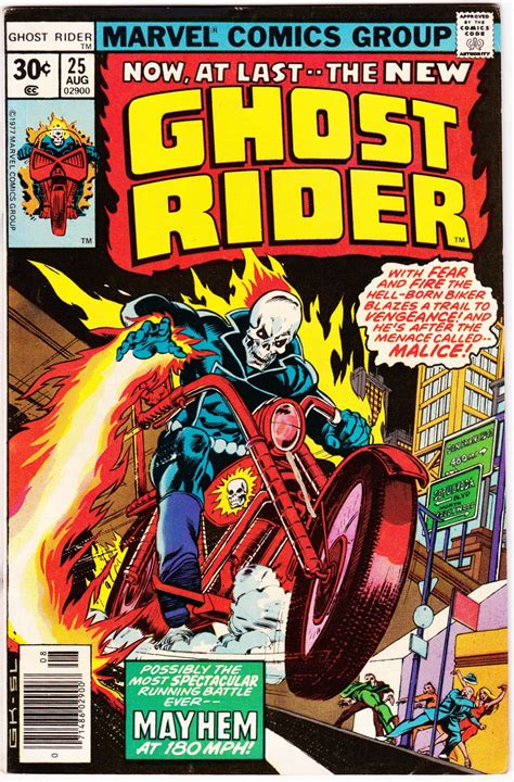 Ghost Rider 25 August 1977 Marvel Comics Grade Fvf Ghost Rider