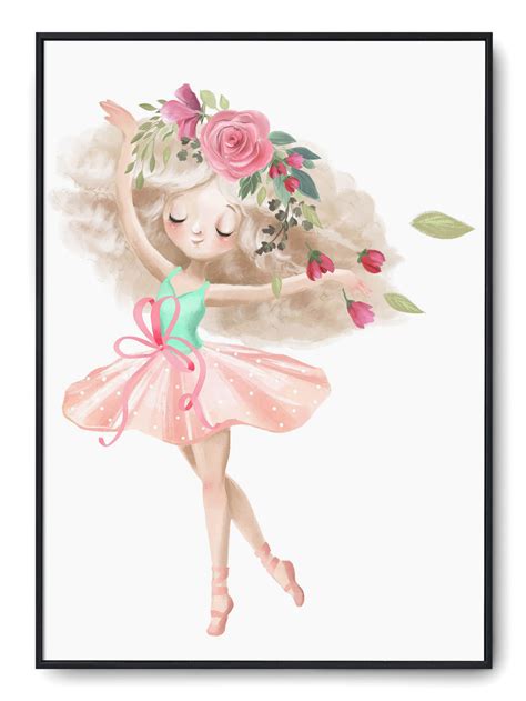 Plakat R 30x40 Cm Pokój Dziecka Balet Baletnica Printonia Sklep