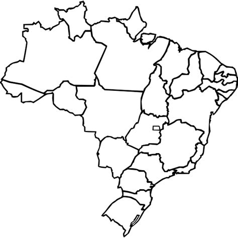 Vector Map Of Brazil Regions Free SVG