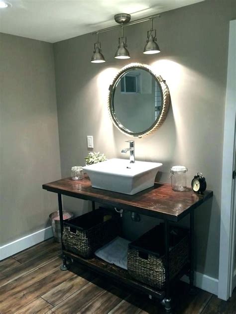 If your mirror is extra wide, consider 2 or 3 vanity lights above the mirror. Bathroom Track Lighting Recessed Lights Homedit Track ...