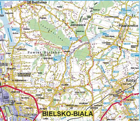 Mapa Bielsko Białej Mapa Polski