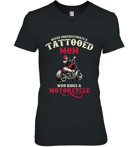 Mothers Day T Motorcycle Rider Tattooed Mom Inked Biker