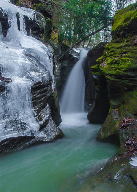 Hocking Hills Ohio Waterfall In Gorge Photograph By Ina Kratzsch Fine