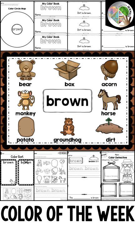 Color Of The Week Brown Brown Color Brown Activities For Colors