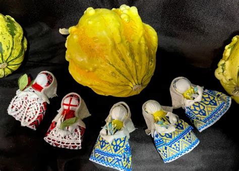 Ukrainian Motanka Traditional Handmade Ukrainian Doll Set Of 5 Dolls Pins T 25 00 Picclick