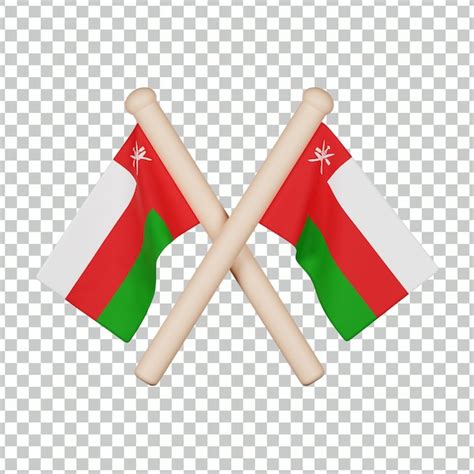Premium Psd Oman Flag 3d Icon
