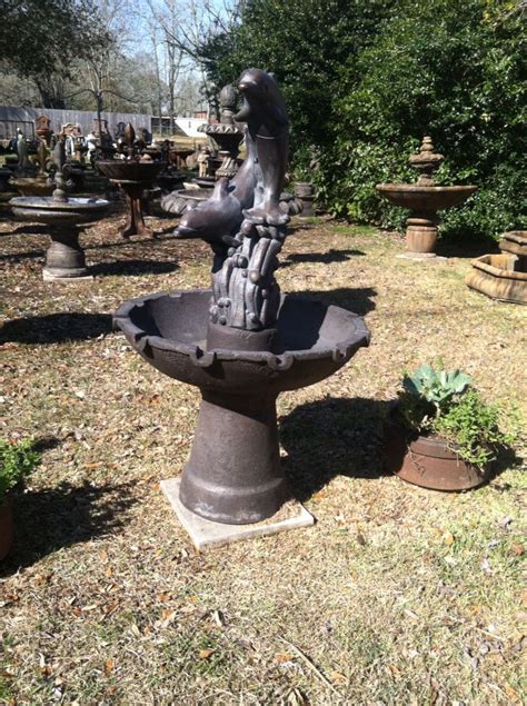 Come find the outdoor dolphin statues you are looking for. Dolphin Fountain | Fountains outdoor, Concrete statues ...