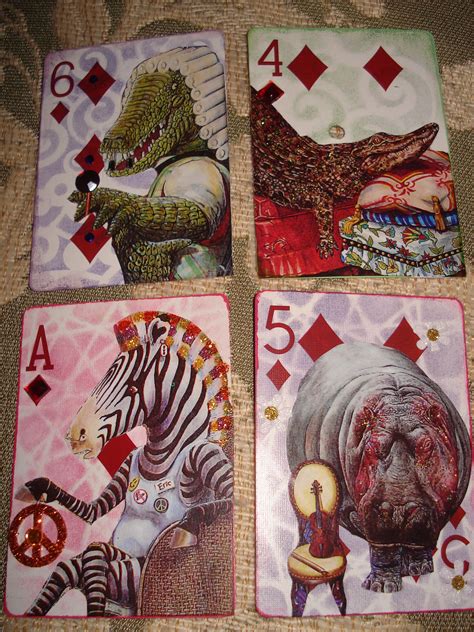 Altered Playing Cards Ahhhh Theres An Arted Lesson Thought Brewing