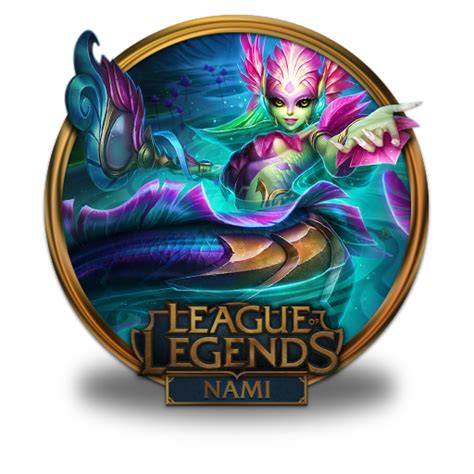 Nami River Spirit Icon League Of Legends Gold Border