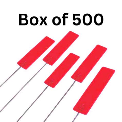 Pin Markers Red 500 Pack Trial Supplies Pty Ltd