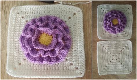 This free crochet pattern for a floral granny afghan was originally published in the 1920s in universal publishing's smart crochet. Easy Blooming Granny Crochet Floral Block Pattern