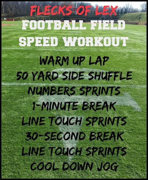 Workout Wednesday Football Field Speed Workout Speed Workout