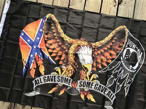 Pow Eagle Flag Rebel Nation