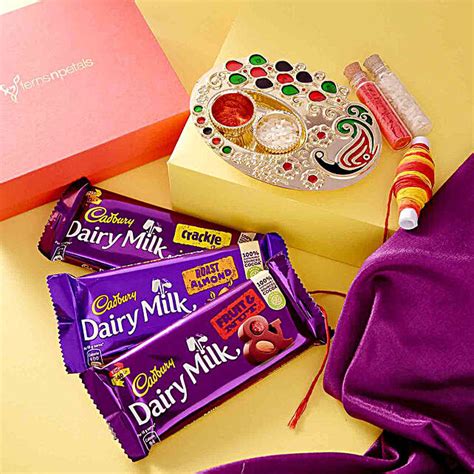 Buy Send Cadbury Dairy Milk Chocolates Trio Bhai Dooj Hamper Online FNP