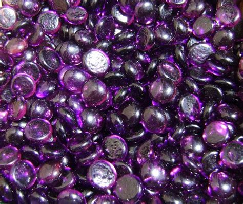 100 Purple Amethyst Glass Gems Stones Mosaic Pebbles Centerpiece Flat Marbles Vase Fillers