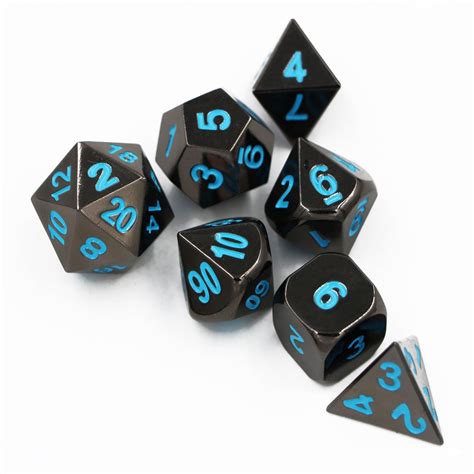 Dungeons And Dragons 7pcsset Creative Rpg Game Dice Dandd Metal Dice Dnd