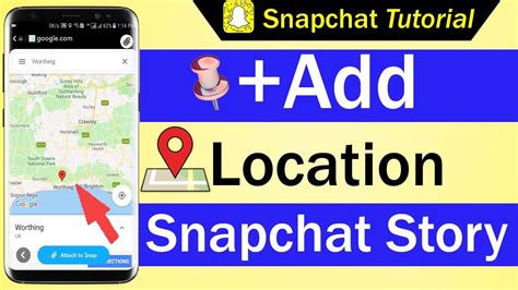 Click on your snapchat's camera home screen to access snap map. How To Add Location Snapchat Story - YouTube