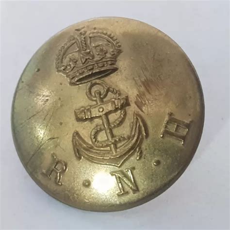 Royal Navy Hospital Button 225mm By Firmin Ww2 Kings Crown 1433