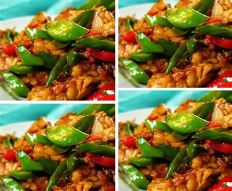 Sambal siap dan tempe bisa dipenyet di atasnya. Resep Tumis Tempe Praktis dan Sehat - Area Halal
