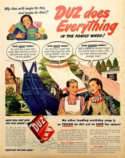1948 Duz Laundry Detergent Vintage Advertisement Laundry Room Etsy